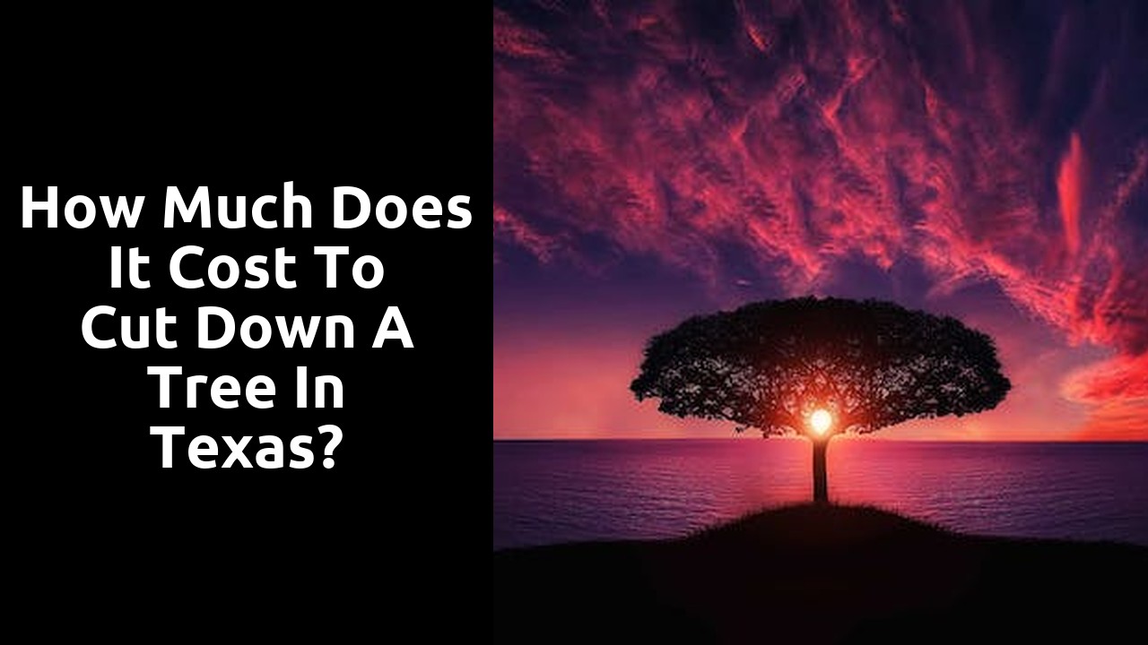 How much does it cost to cut down a tree in Texas?